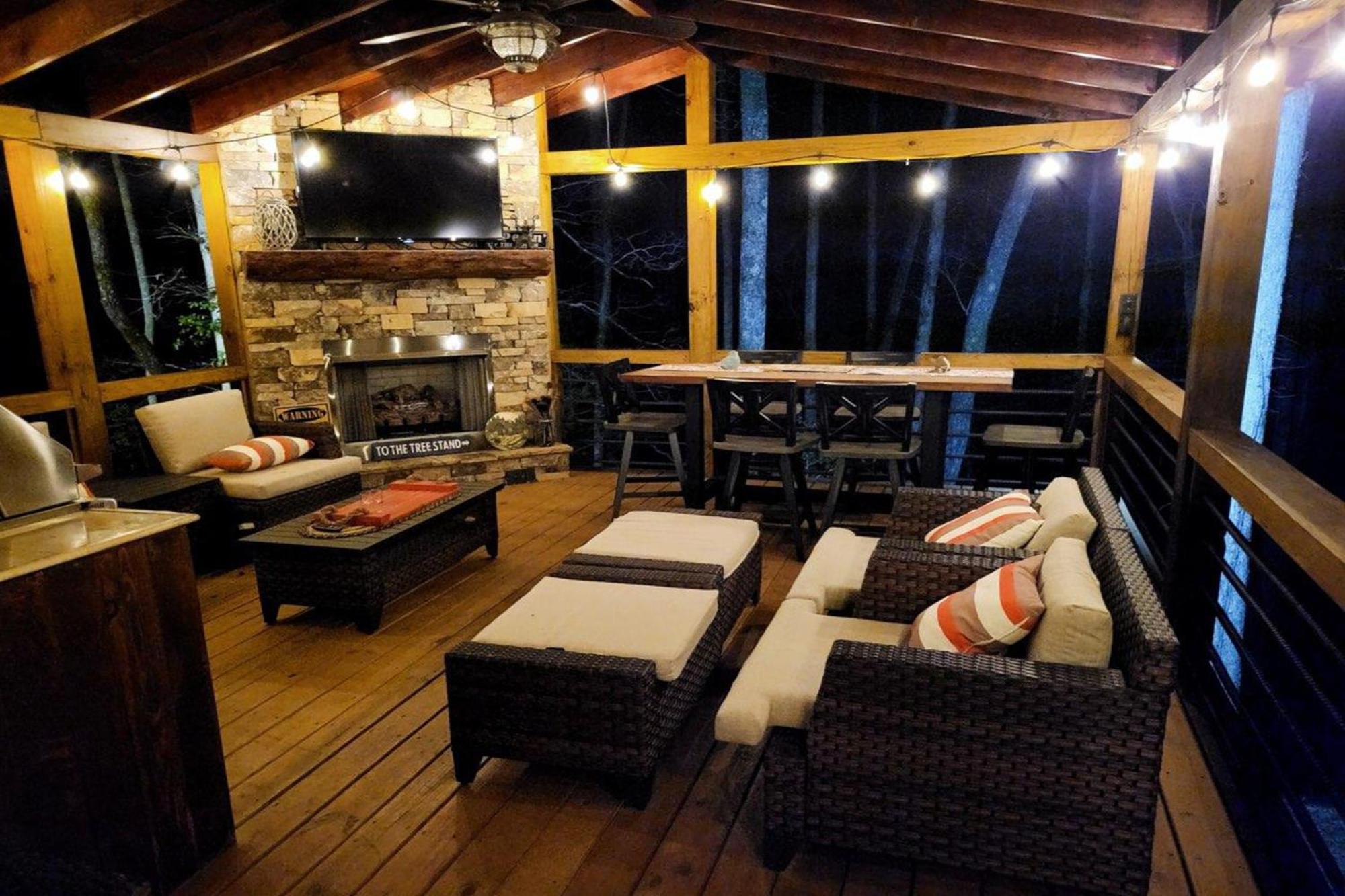 Adore The Smores Rustic Mountain Charm Outdoor Spaces And A Cozy Hot Tub Blue Ridge Bagian luar foto